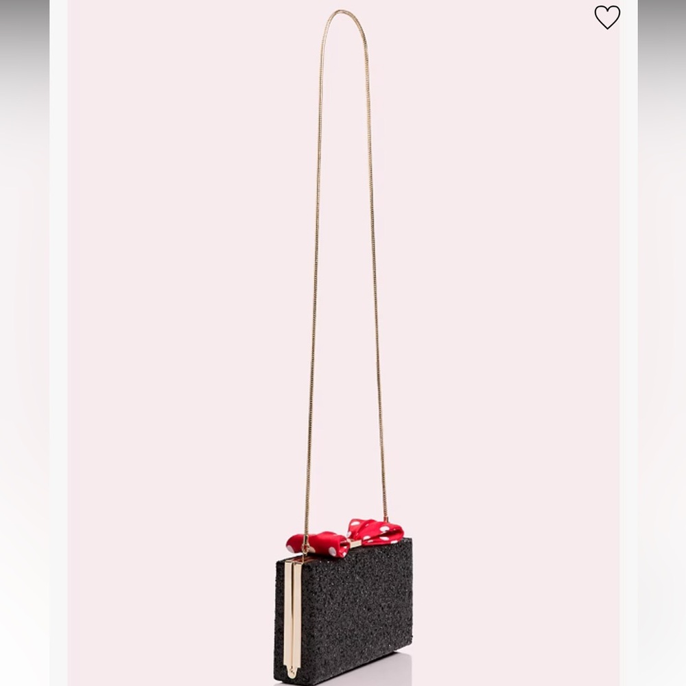 NWT kate spade x Disney Sparkle Minnie Mouse Clutch